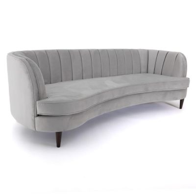 Image two of Hepburn Curved Sofa, Grey